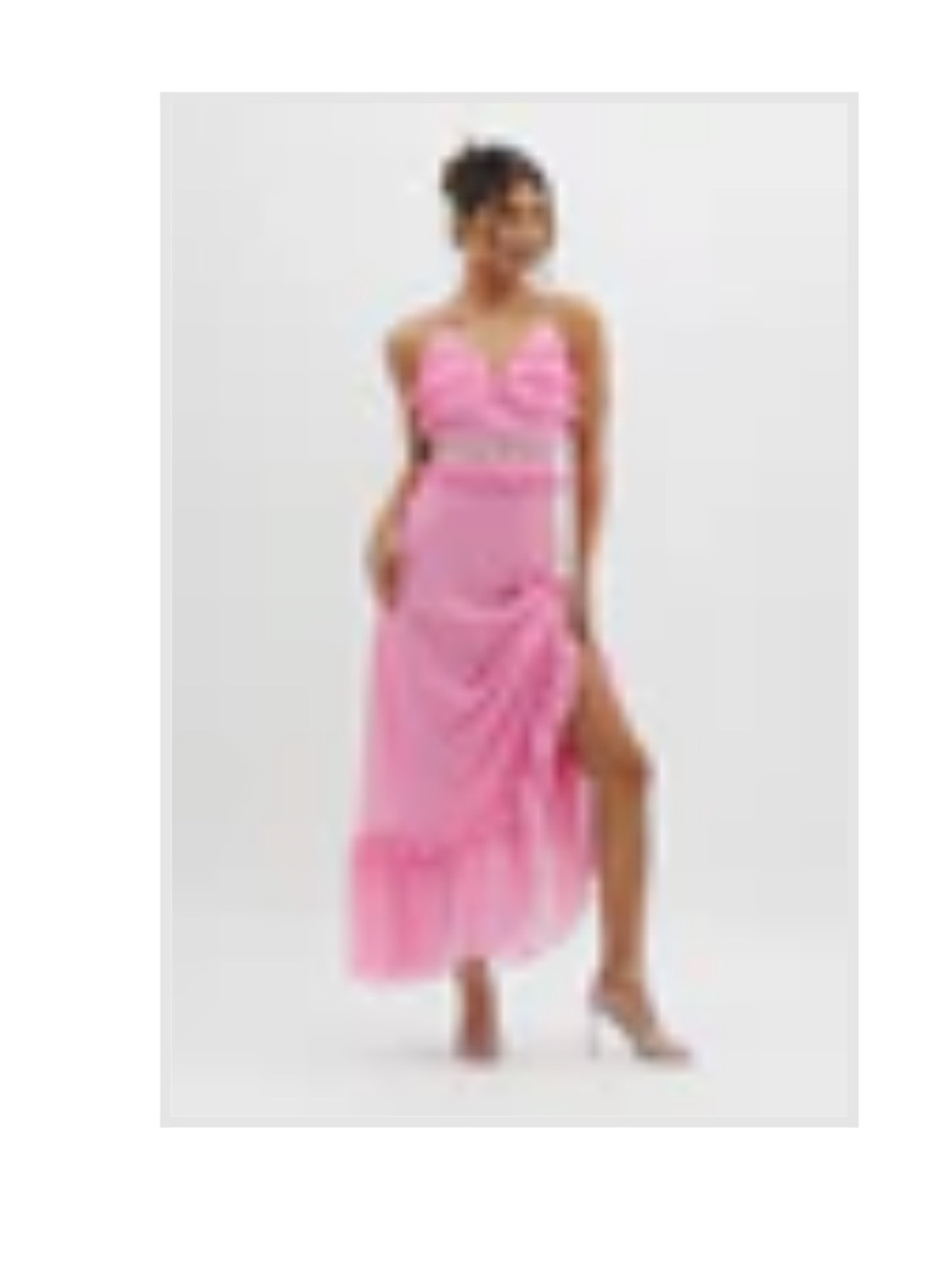 BNWT Pink Ruffled and Lace Dress